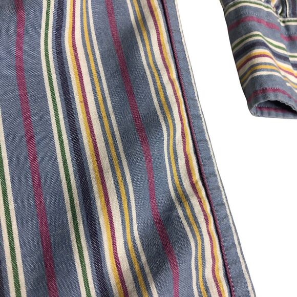 Vintage Ralph Lauren Shirt Mens XL Striped Long Sleeve Button Down Preppy Pony - Picture 8 of 16